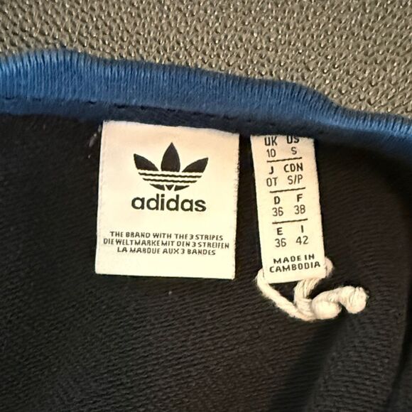 Adidas Black Adicolor Shattered Trefoil oversized Sweatshirt size S - Picture 6 of 10